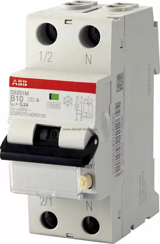 Автоматический выключатель дифференциального тока ABB DS201 L C10 AC300