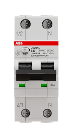 Автоматический выключатель дифференциального тока ABB DS201 B20 AC30 заказать со складов по всей России