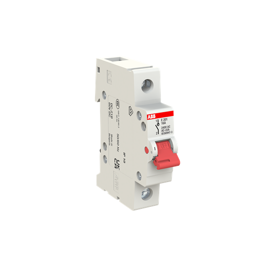 Выключатель нагрузки ABB E201g  1-полюсный 16A серый