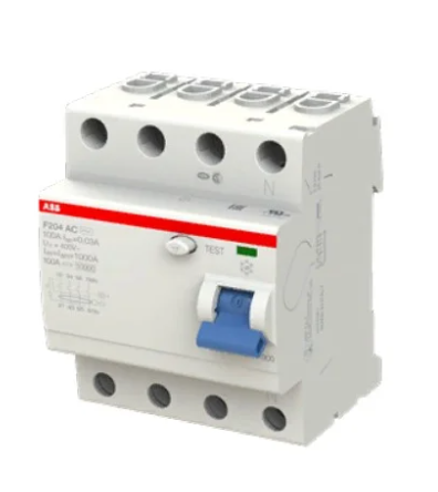 Выключатель дифференциального тока 4-модульный ABB F204 AC-100/0,03 заказать со складов по всей России