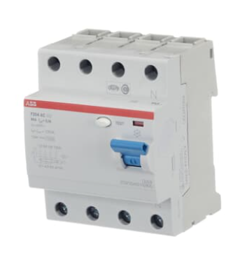 Выключатель дифференциального тока ABB 4-модульный F204 AC-80/0,1 заказать со складов по всей России
