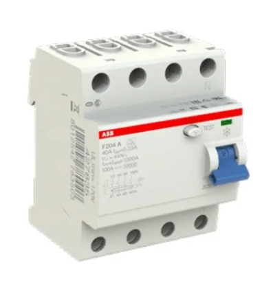 Выключатель дифференциального тока 4-модульный ABB F204 A-25/0,03 купить по цене 9546 руб.