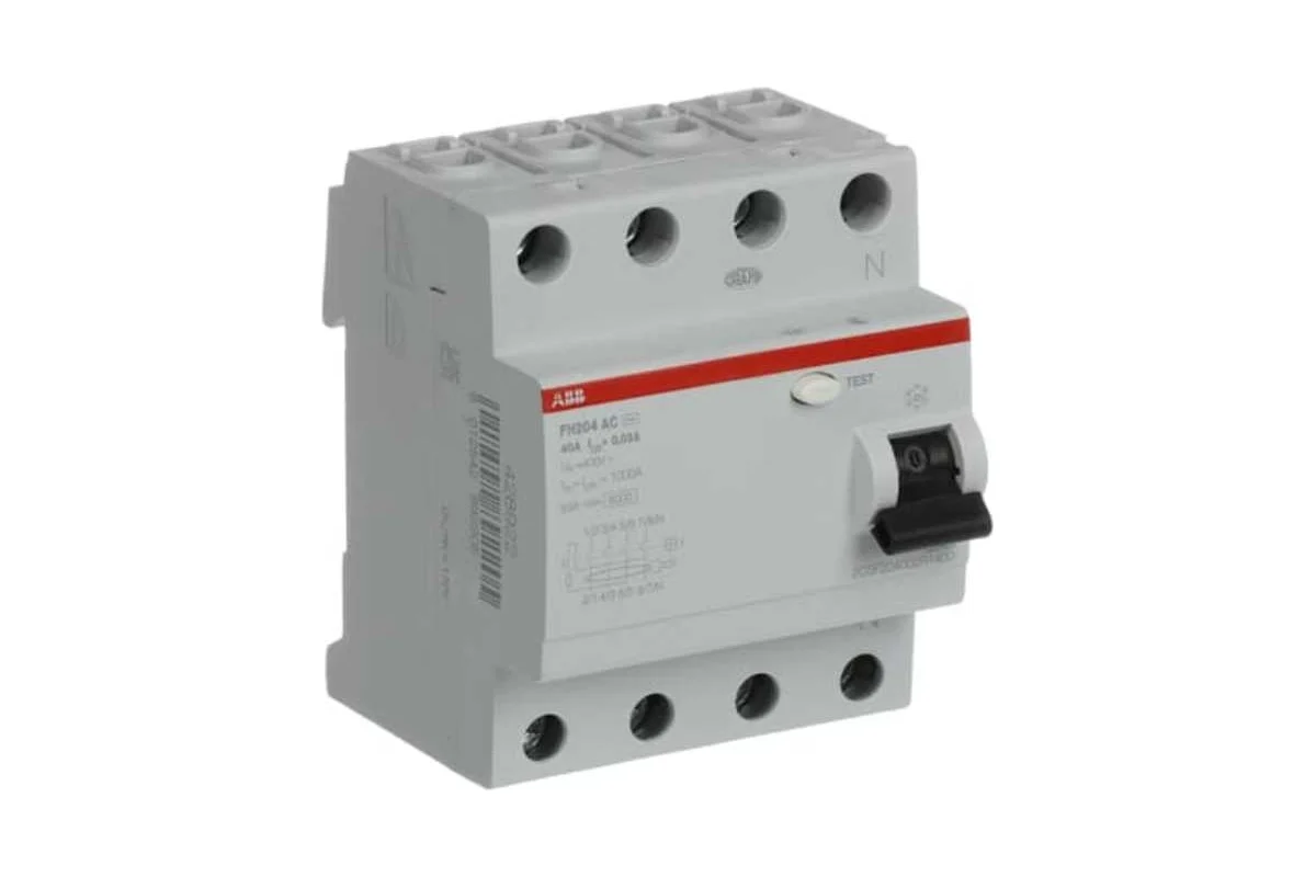 Выключатель дифференциального тока 4-модульный ABB FH204 AC-40/0,03