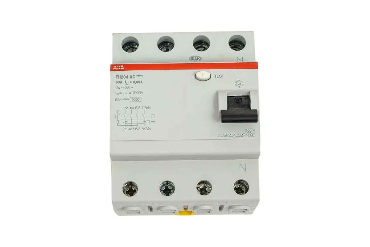 Выключатель дифференциального тока 4-модульный ABB FH204 AC-63/0,03