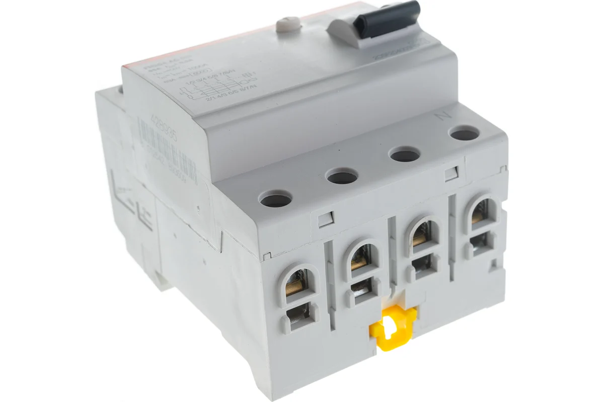 Выключатель дифференциального тока ABB 4-модульный FH204 AC-63/0,3 заказать со складов по всей России
