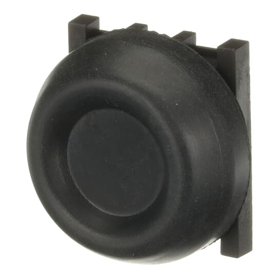 Кнопка ABB KP6-40B черная c резиновым колпачком