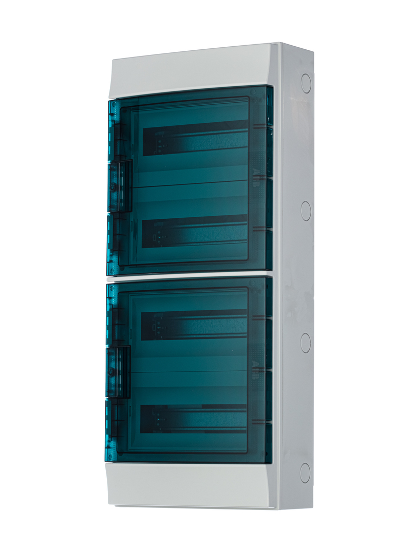 Бокс настенный ABB Mistral65 48М прозрачная дверь 4 ряда