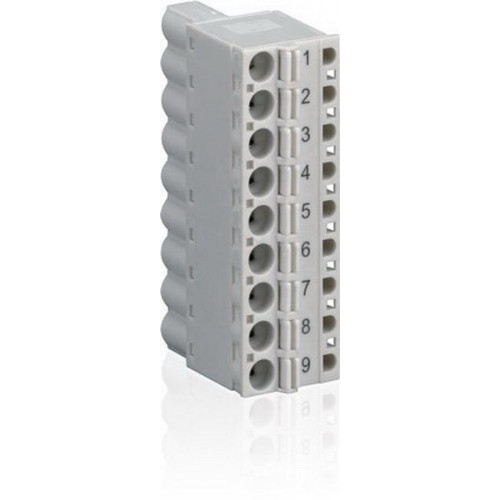 Колодка клеммная ABB PLC AC500-eCo 9 полюсов винтовой кабель спереди TA564-9