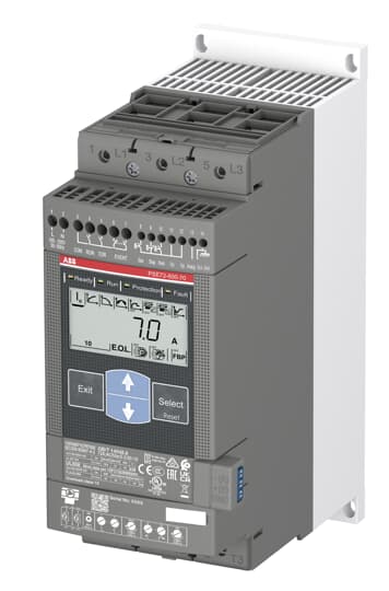 Устройство плавного пуска (софтстартер) ABB PSE72-600-70 37кВт 600В 72А с функцией защиты двигателя заказать со складов по всей России