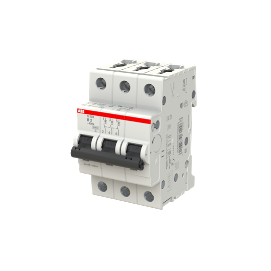 Автоматический выключатель ABB 3-полюсный 2А 6кА (хар-ка B) S203 B2