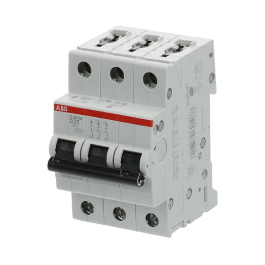 Автоматический выключатель ABB 3-полюсный 25А 10кА (хар-ка D) S203M D25 купить по цене "по запросу"