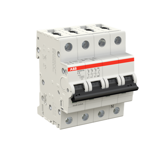 Автоматический выключатель ABB 3-полюсный 8А 10кА (хар-ка C) S203M C8NA