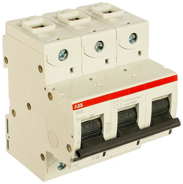 Автоматический выключатель 3-полюсный ABB S803P-C80
