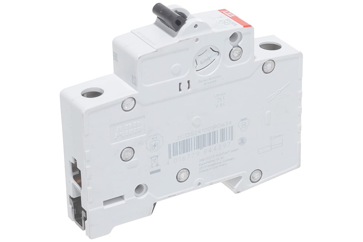 Выключатель автоматический модульный ABB SH201L 1п C 63А 4.5кА C63 заказать со складов по всей России