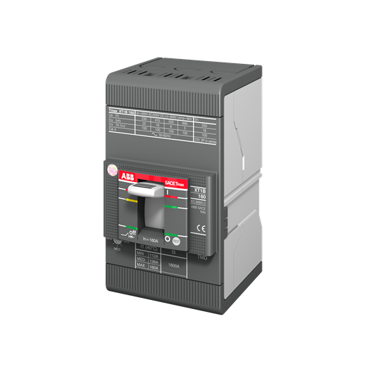 Выключатель автоматический ABB XT1C 160 TMD 80-800 3p F F  купить по цене 21597 руб.