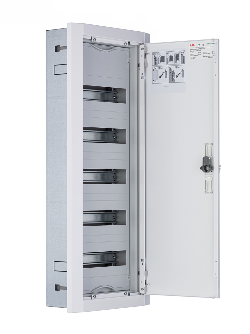 Распределительный щит ABB до 160А 1ряд 5реек (корпус, сальники, шины "земля" и "ноль") 850х325х120 U51