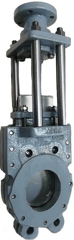 Задвижка шиберная ABRA-KV-03-350-10 c ISO фланцем под привод