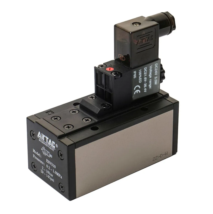 Пневмораспределитель Airtac 5/2 ISO2 24VDC