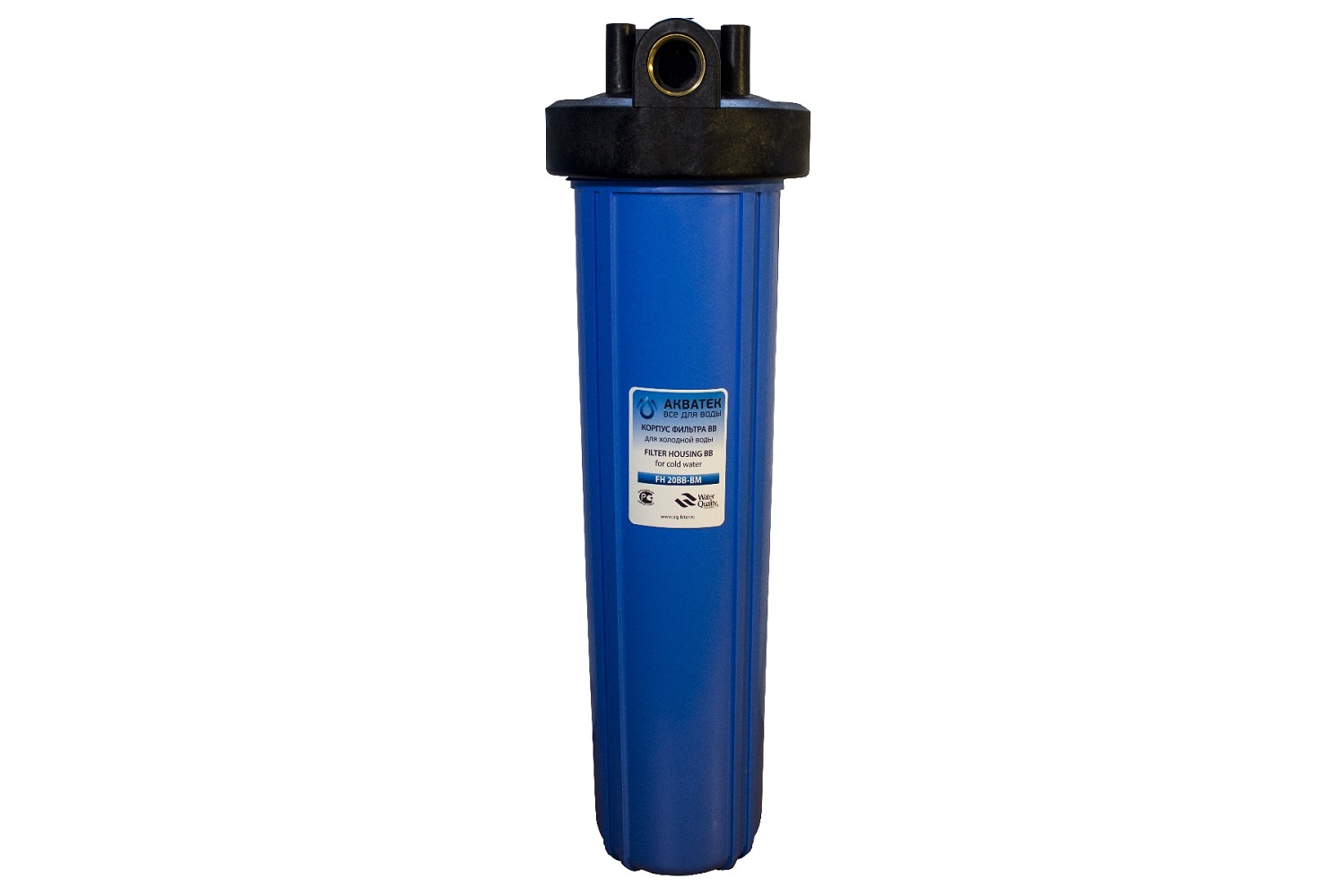 Корпус Big Blue 20", 1" (с кронштейном, без ниппелей) для холодной воды Акватек