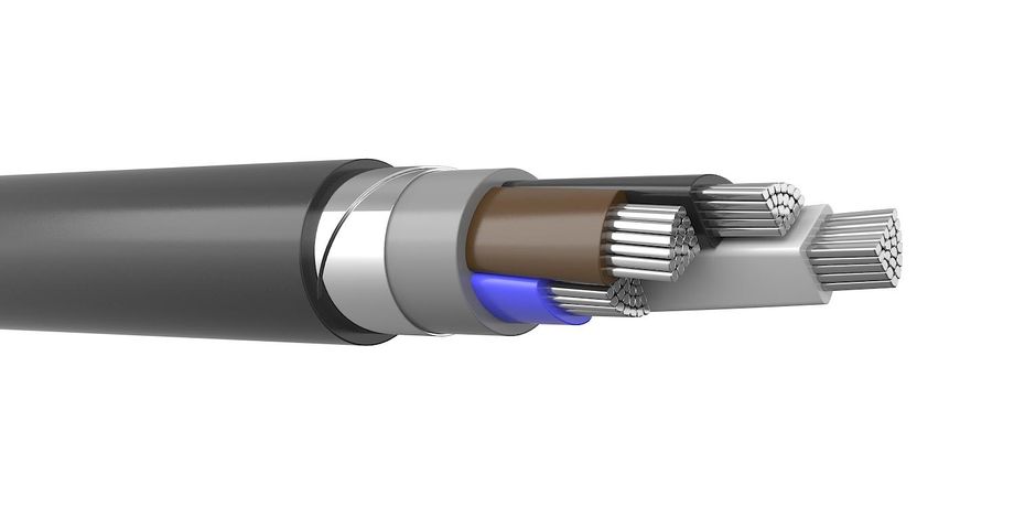 Кабель силовой АВВГ 4х2.5(ок)(N)-0.660 однопроволочный купить с доставкой по РФ
