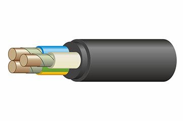 Кабель силовой ВВГнг(А)-FRLS 3х2.5 (N.PE)-0.66 однопроволочный барабан ТУ завода купить с доставкой по РФ
