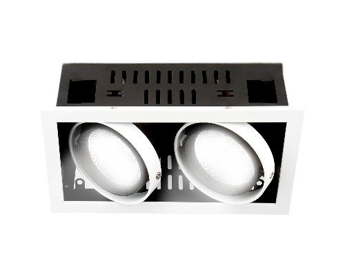 Встраиваемый светодиодный светильник Ambrella light Cardano T812 BK/CH 2*12W 4200K