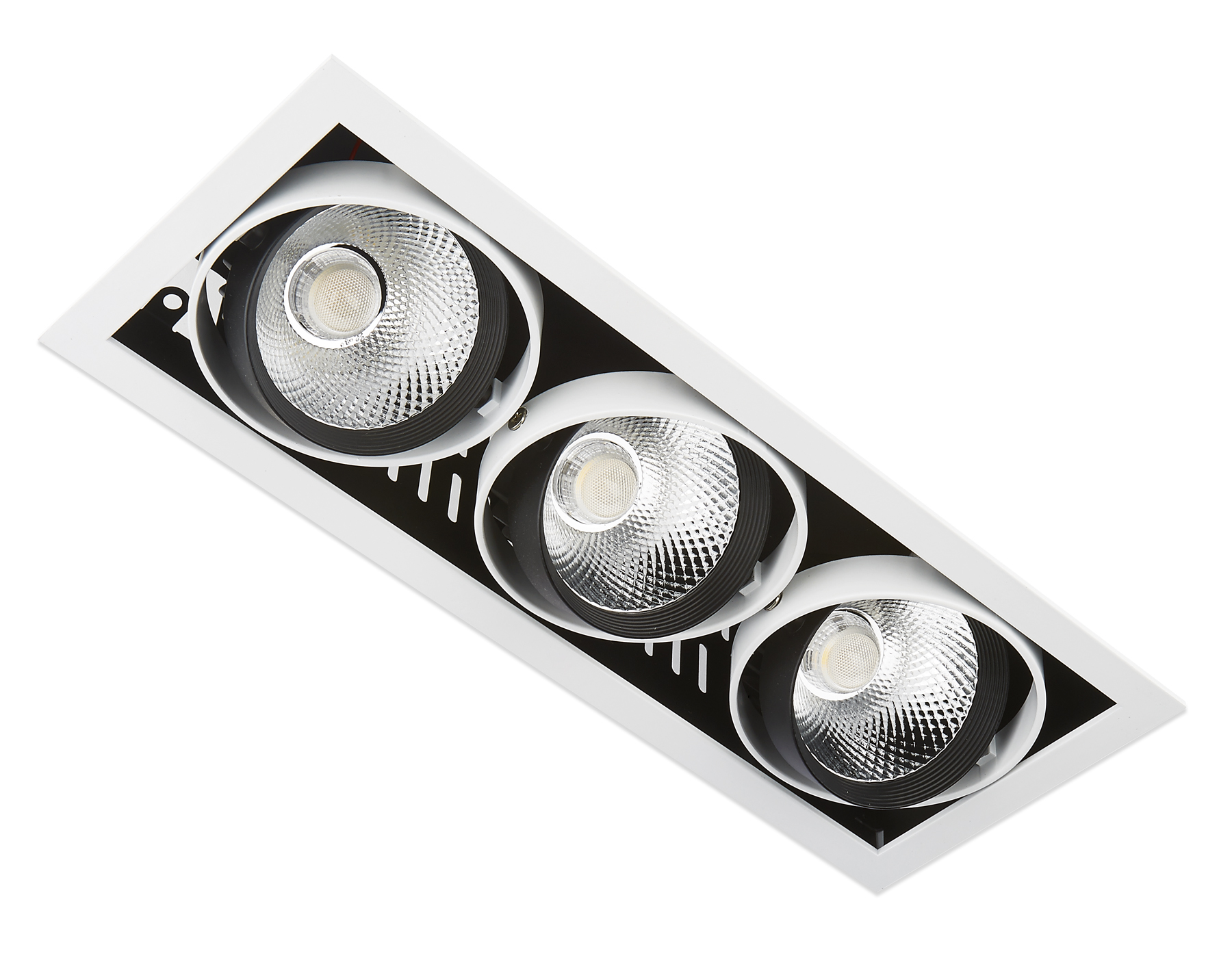 Встраиваемый светодиодный светильник Ambrella light Cardano T813 BK/CH 3*12W 4200K