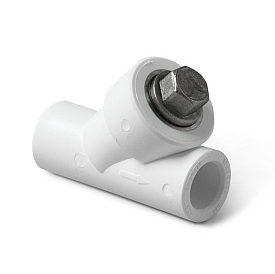 Фильтр сетчатый PPR, внутр./внутр., БЕЛЫЙ, Pro Aqua 32 (е1398)