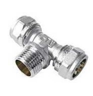 Тройник обжимной AQUALINK НР 20х3/4х20