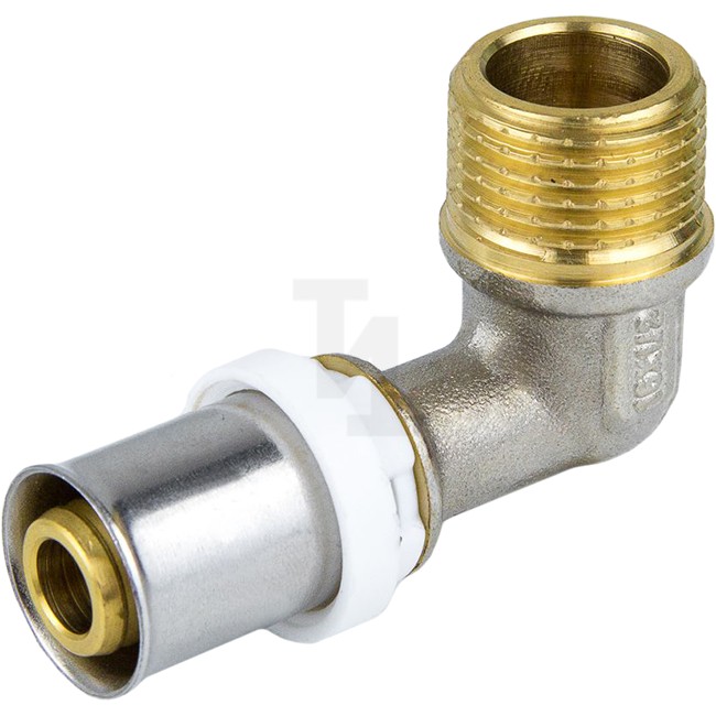 Угольник Aquasfera МП пресс лат Дн16х1/2"х90гр ВР 8007-01