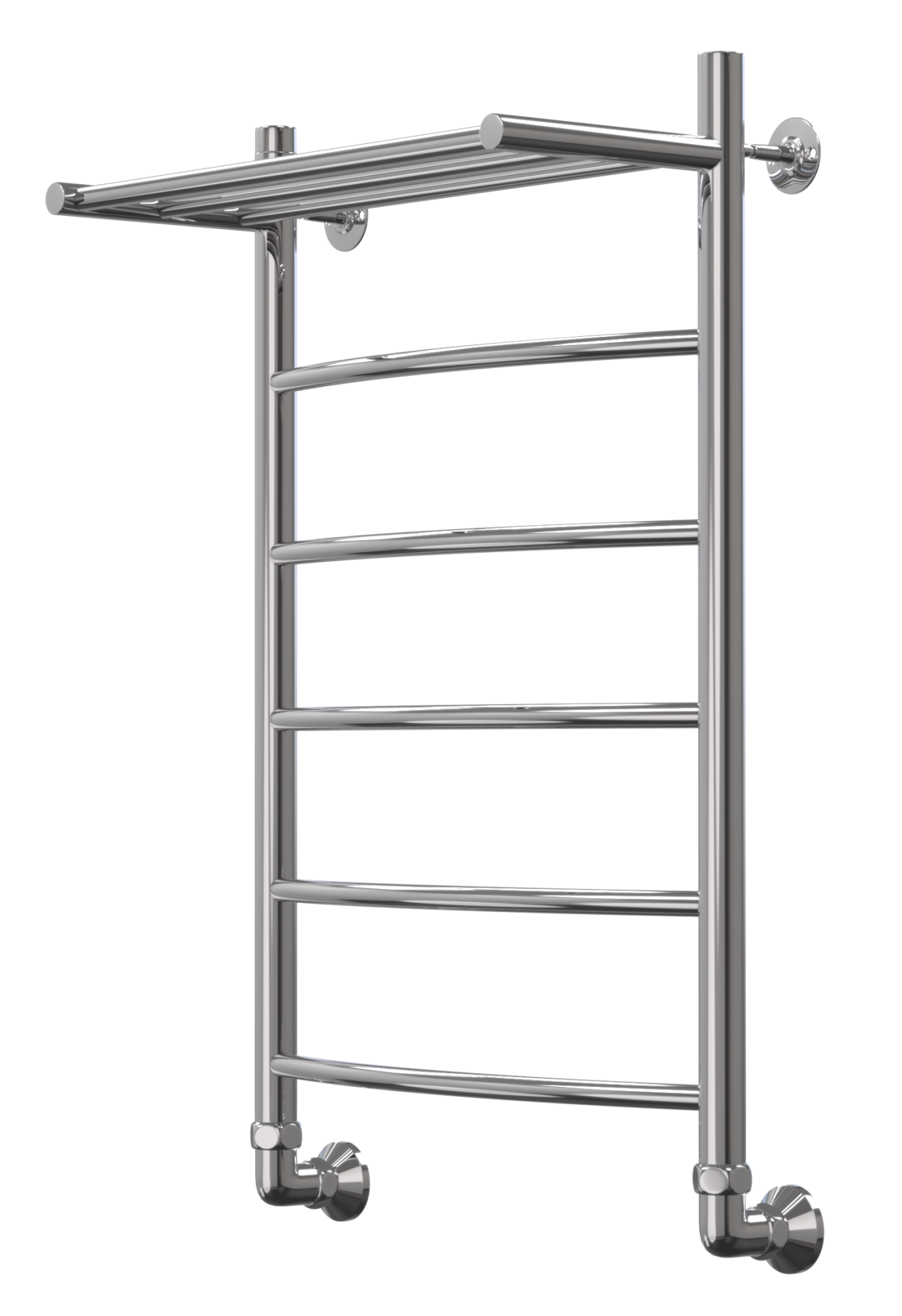 Полотенцесушитель Арго Классик 2 с полкой 50*120 ф1" 8 перекладин (К-нижнее Дуга) 06585 купить с доставкой по РФ