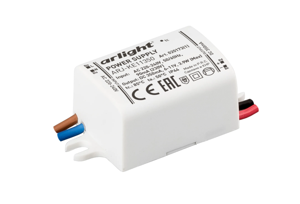 Блок питания Arlight ARJ-KE11350 6-11V 3,9W IP44 0,35A 020173(1) купить с доставкой по РФ