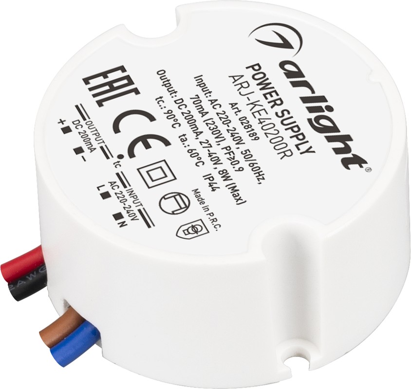 Блок питания Arlight ARJ-KE40700-PFC-Triac-R 27-40V 28W IP44 0,7A 028270 купить с доставкой по РФ