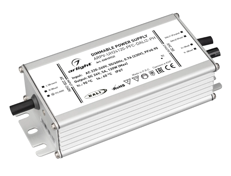 Блок питания Arlight ARPV-UH24120-PFC-DALI2-PH купить с доставкой по РФ