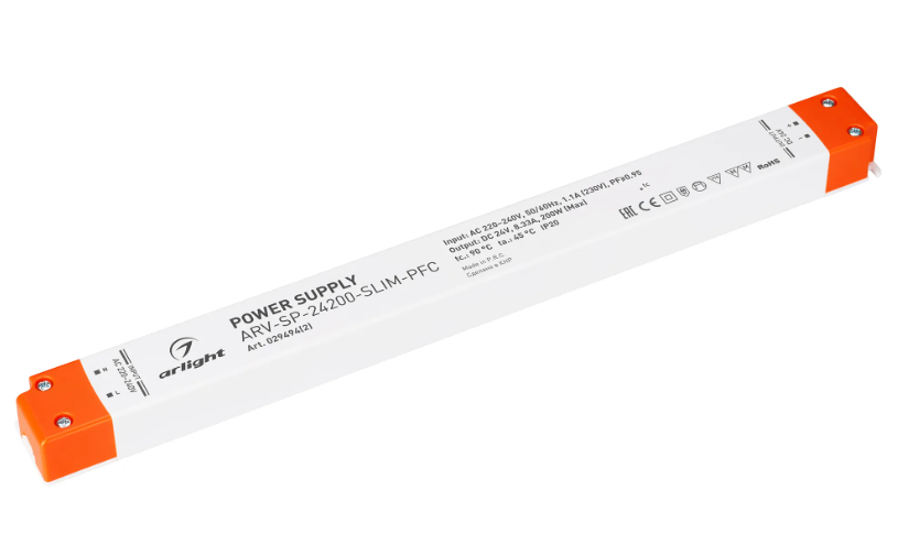 Блок питания Arlight ARV-SP-24200-SLIM-PFC