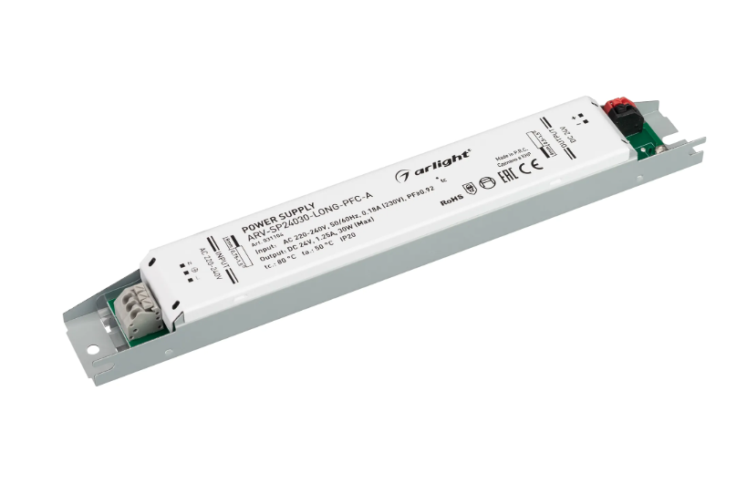 Блок питания Arlight ARV-SP24030-LONG-PFC-A купить с доставкой по РФ