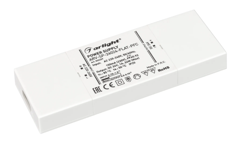 Блок питания Arlight ARV-SP-24024-FLAT-PFC