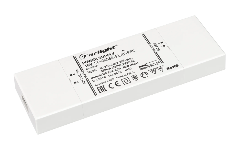Блок питания Arlight ARV-SP-24060-FLAT-PFC купить с доставкой по РФ