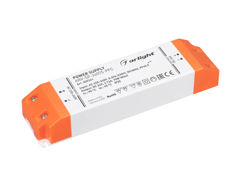 Блок питания Arlight ARV-SP-24075-PFC купить с доставкой по РФ