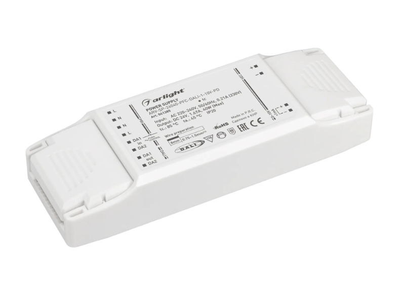 Блок питания Arlight ARV-SP-24040-PFC-DALI-1-10V-PD