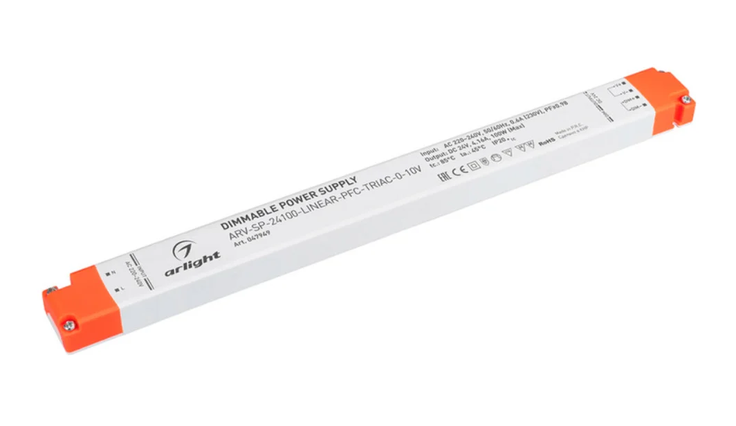 Блок питания Arlight ARV-SP-24100-LINEAR-PFC-TRIAC-0-10V