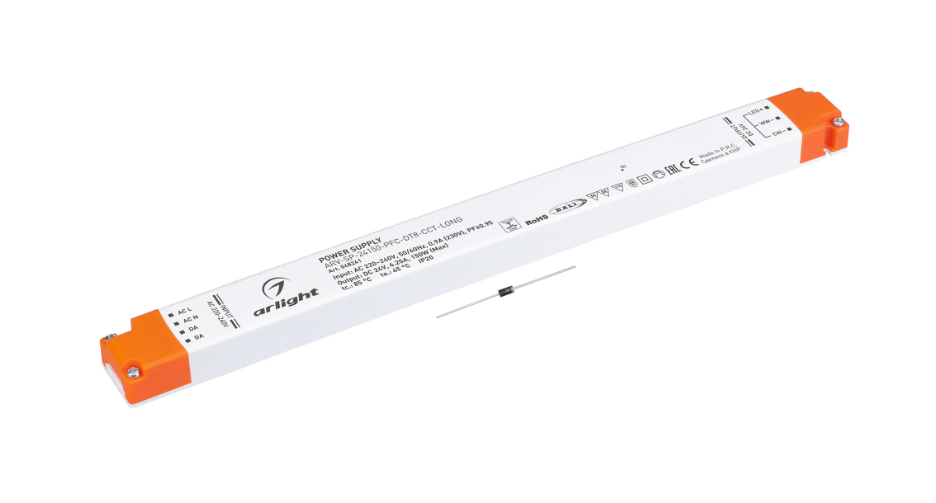 Блок питания Arlight ARV-SP-24150-PFC-DT8-CCT-LONG (24V, 6.25A, 150W) (Arlight, IP20 Пластик, 5 лет)