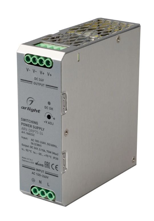 Блок питания Arlight ARV-DRP75-24