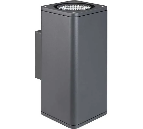 Светильник LGD-EVO-WALL-TWIN-S100x100-2x12W Day4000 (GR, 44 deg, 230V) (Arlight, IP54 Металл, 3 года)