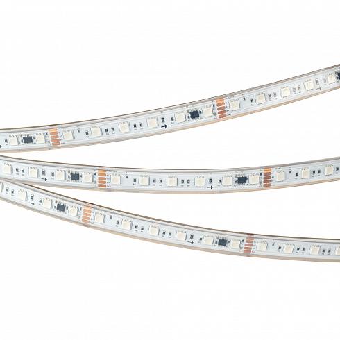 Светодиодная влагозащищенная лента Arlight 15W/m 60Led/m 5060SMD разноцветная 5M DMX-PS-B60-15mm 24V RGB-PX6