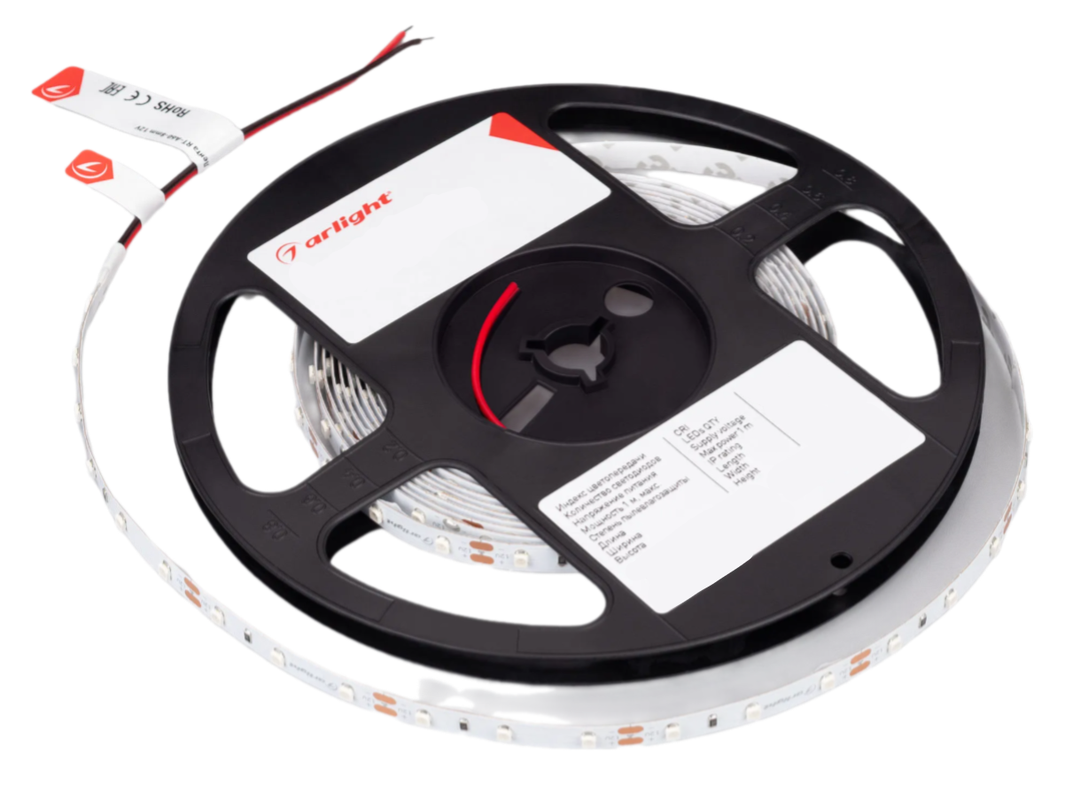 Светодиодная лента Arlight RT-A60-8mm 12V синий (4.8 W/m, IP20, 5m) 4.8 Вт/м, IP20 заказать со складов по всей России