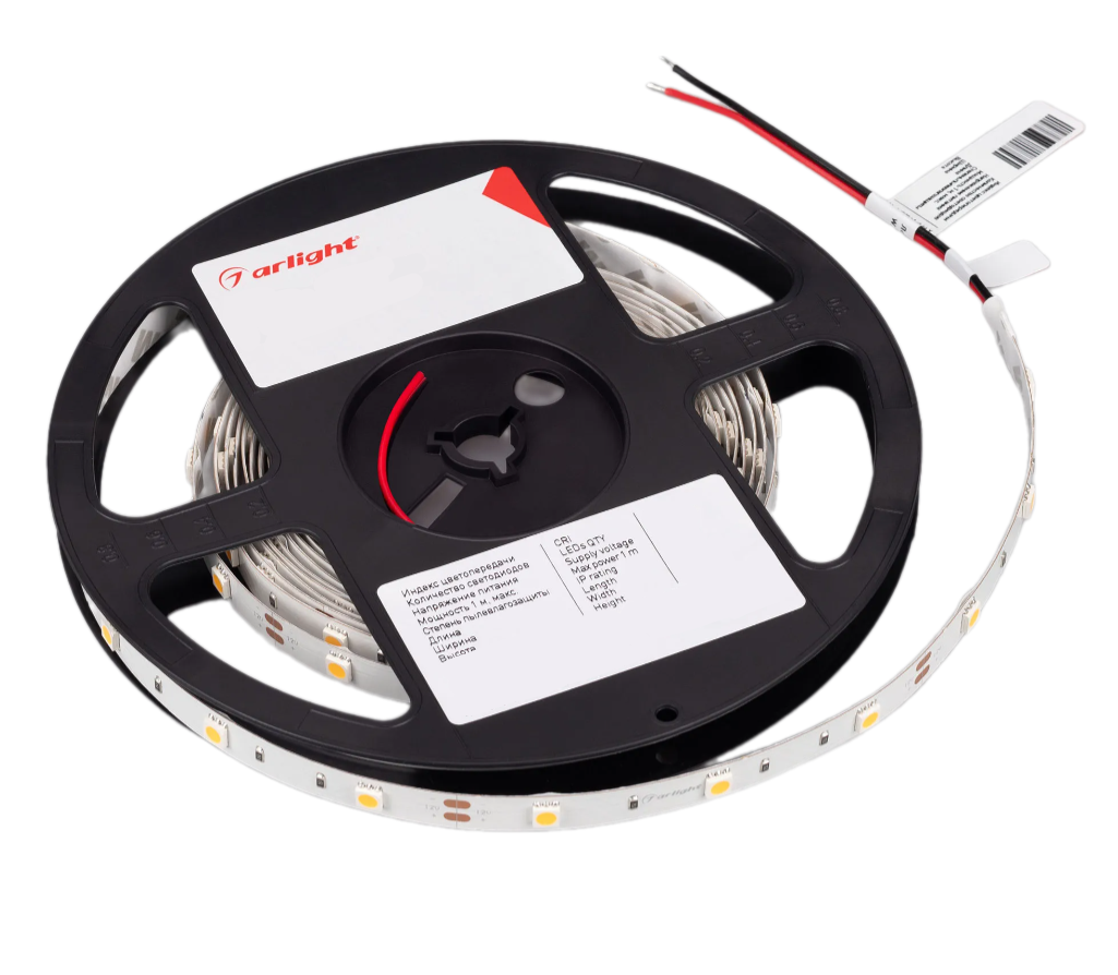 Светодиодная лента Arlight 7,2W/m 30Led/m 5060SMD холодный белый 5M RT-B30-10mm 12V 6000 заказать со складов по всей России