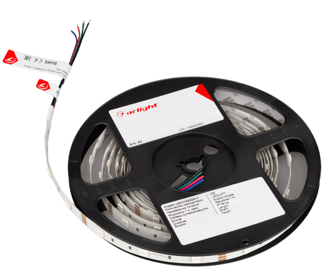 Светодиодная лента Arlight RT-B30-10mm 12V RGB заказать со складов по всей России