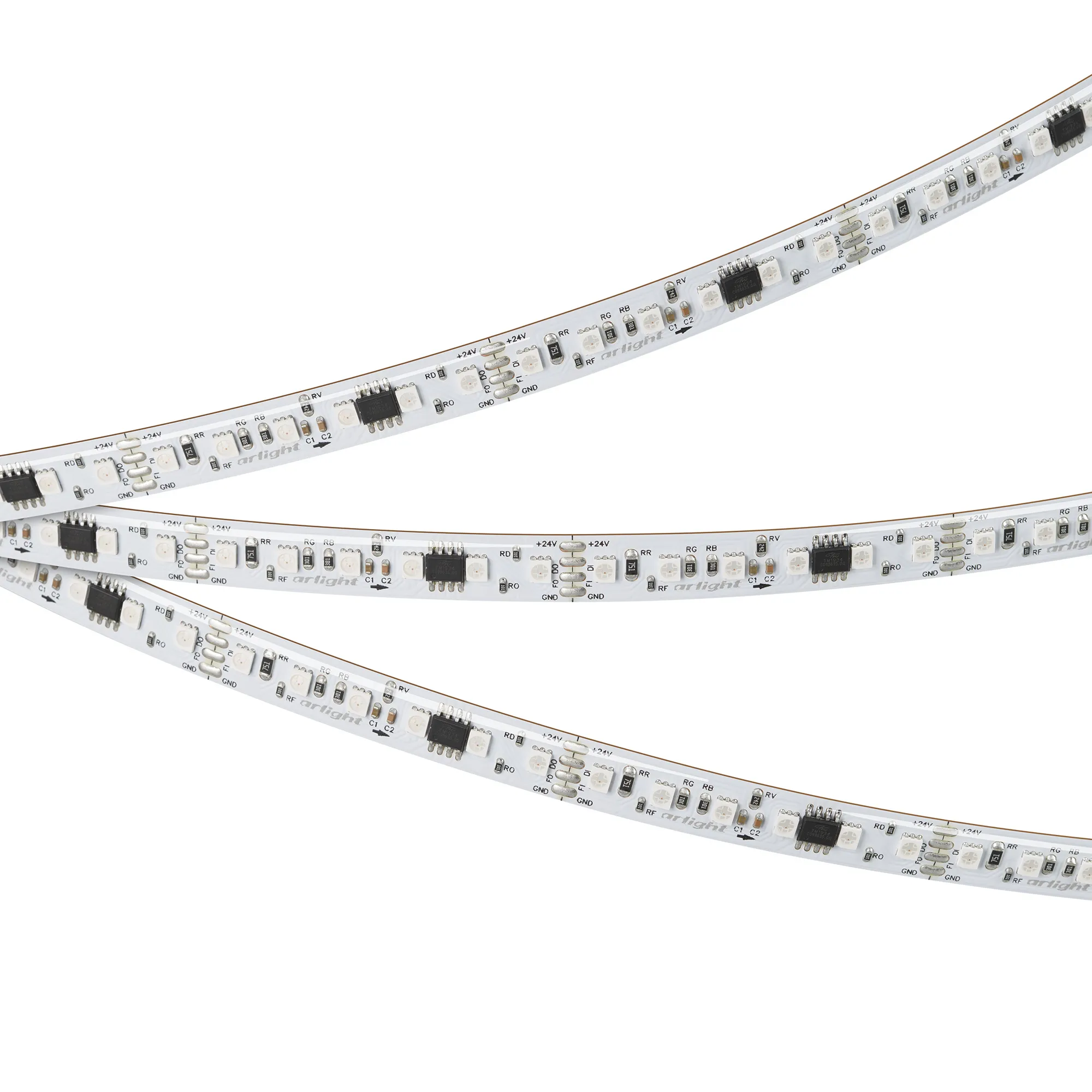 Светодиодная лента Arlight SPI-SE-B60-10mm RGB-PX3-BPT 12 Вт/м 5М