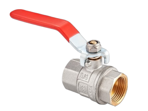 Кран шаровый Arrowhead ручка рычаг ВН-ВН никелированный PN40 3/4" купить с доставкой по РФ